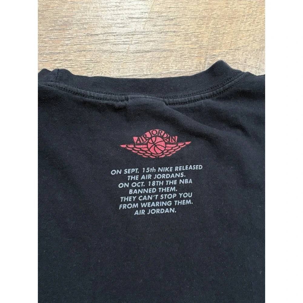 Vintage Air Jordan Banned Jordan 1 Graphic Tee Black XL
